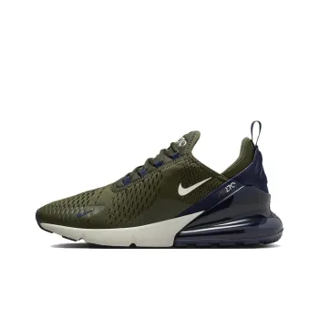 Nike Air Max 270 Anti Slip Wear Resistant Low Top Casual Running Shoes Men's Green Blue White