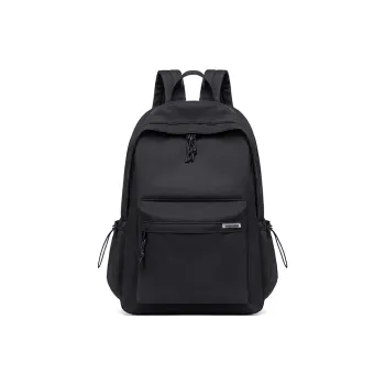 Bobby Bear Oxford Backpack Backpack Student Backpack Laptop Bag Travel Bag Unisex Classic Black Ecru