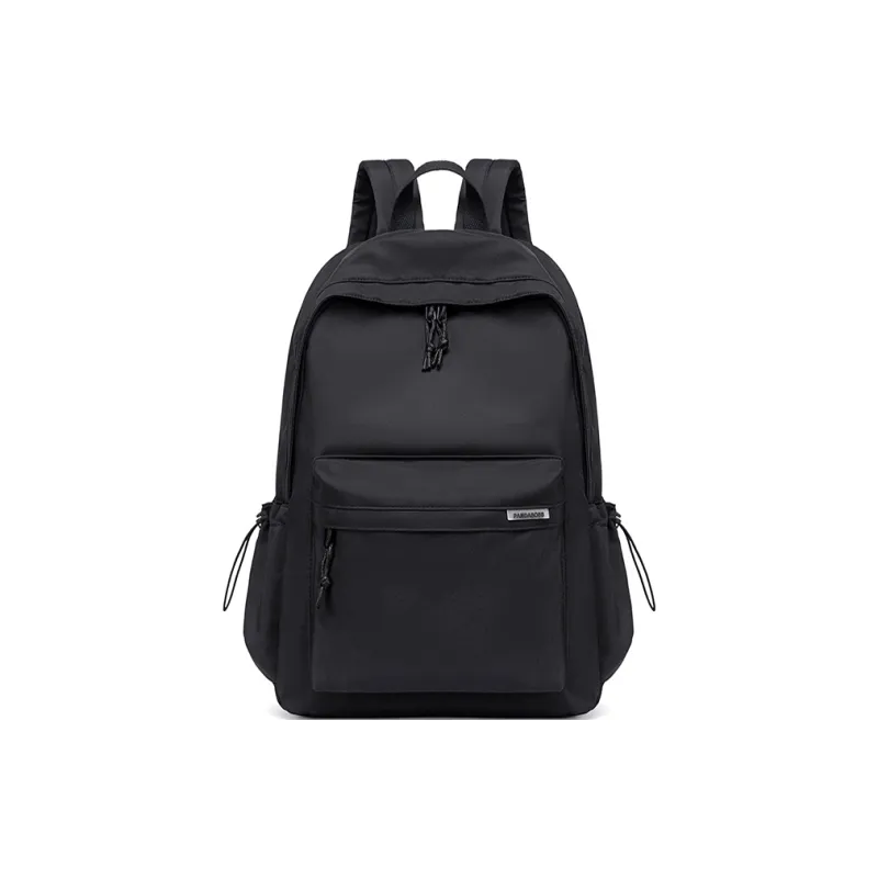 Bobby Bear Oxford Backpack Backpack Student Backpack Laptop Bag Travel Bag Unisex Classic Black Ecru-0
