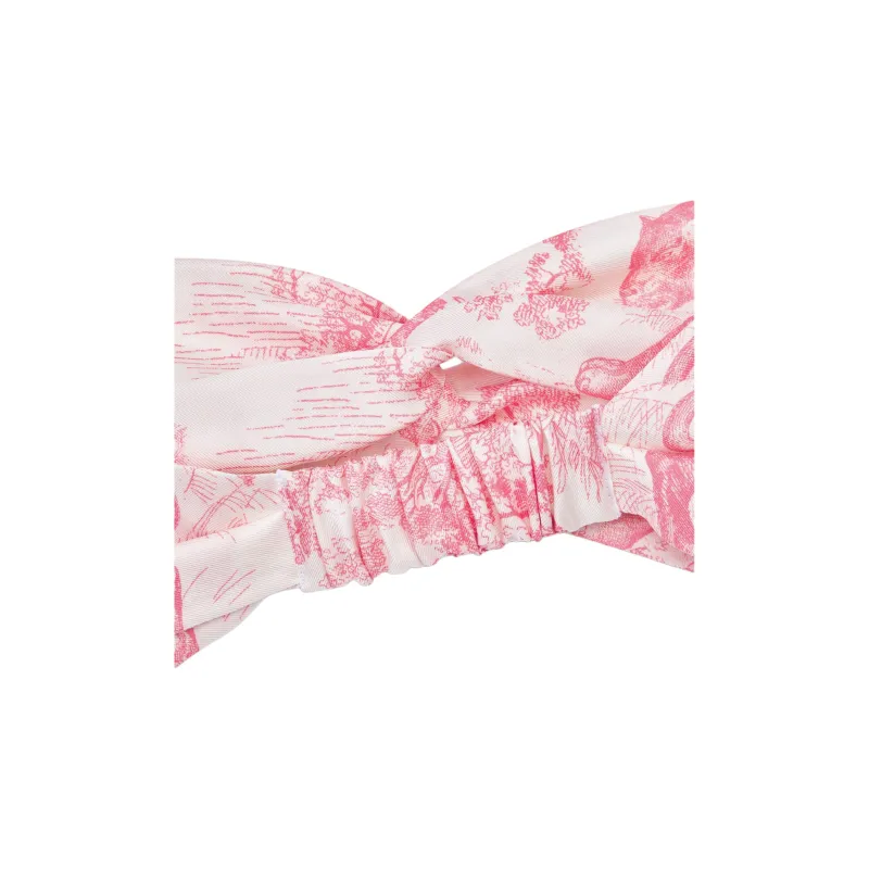 DIOR Silk Hair Bands Unisex Pink-2