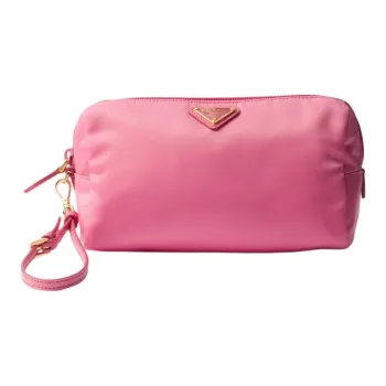 PRADA Recycled Nylon Clutch Regular Women's Begonia Pink