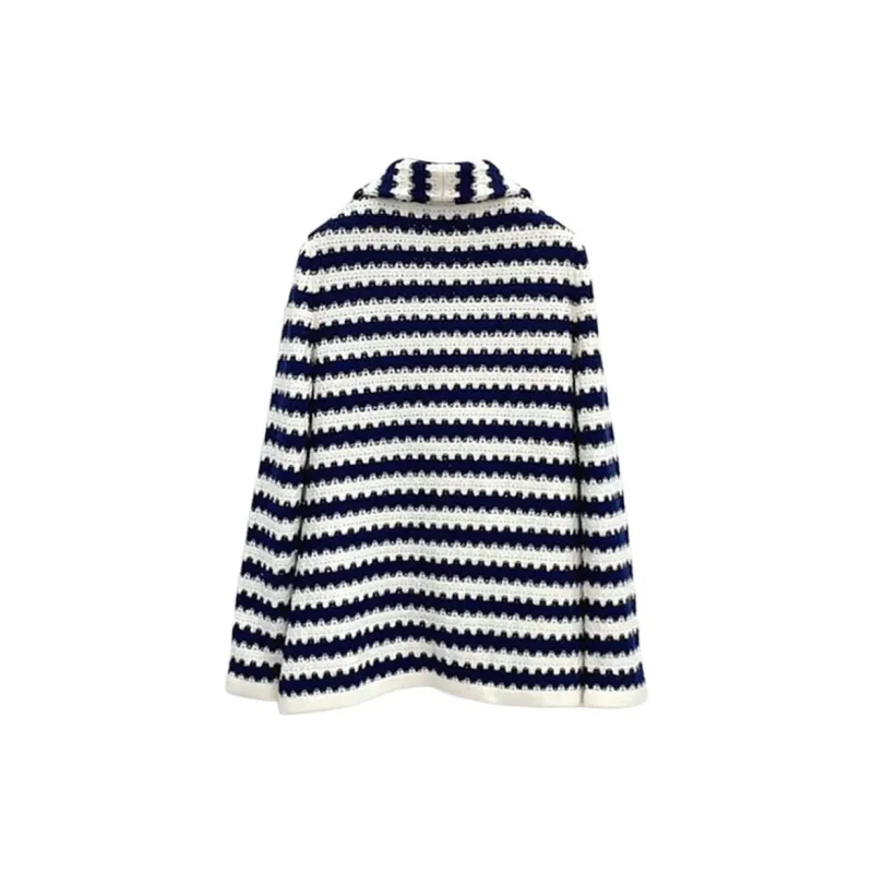 CHANEL Coats Women's Blue-1