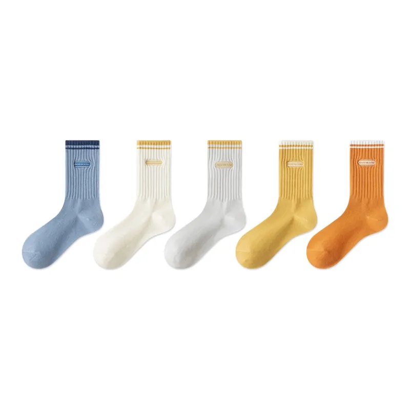 MIIOW Mid Calf Socks Unisex 5 Pack-10
