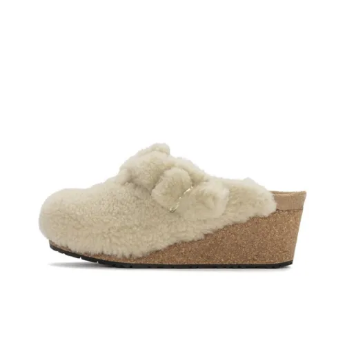 Birkenstock Odor-Resistant Abrasion-Resistant Wrap-toe Slippers Women's Beige