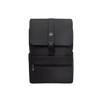 Wenger PU Backpack Medium Size Men's Black