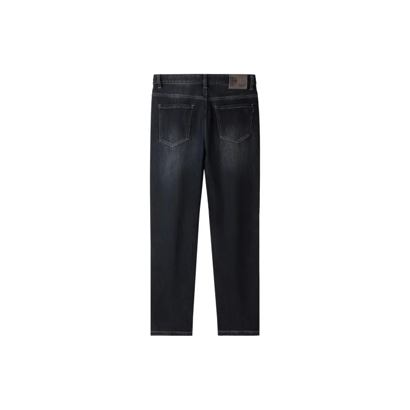 HLA Jeans Men Blue Gray Denim Gradient Dark 3E-1