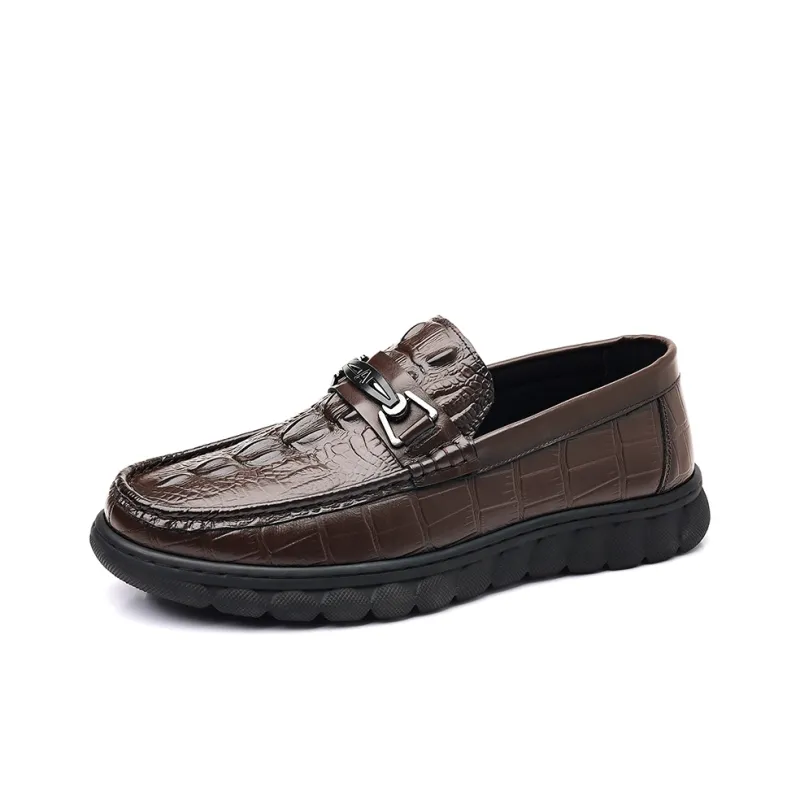 Bindu Men's Casual Shoes Men Low Top Black/Brown-6