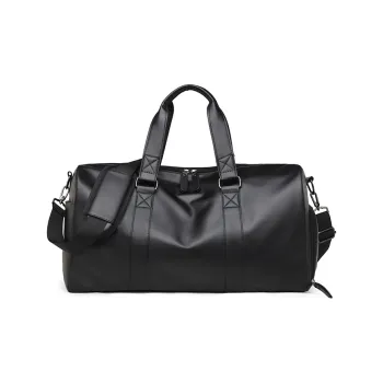 Kaka Tree PU Backpack Travel Bag Handbag Unisex Black