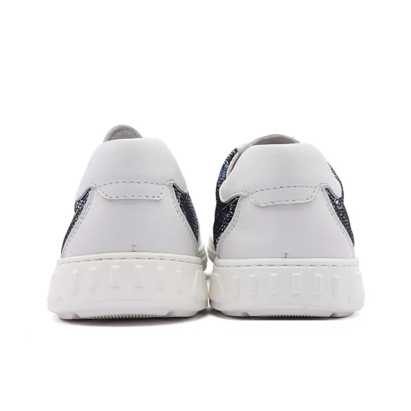 CHARRIOL Low Top Skateboard Shoes Men's White-5