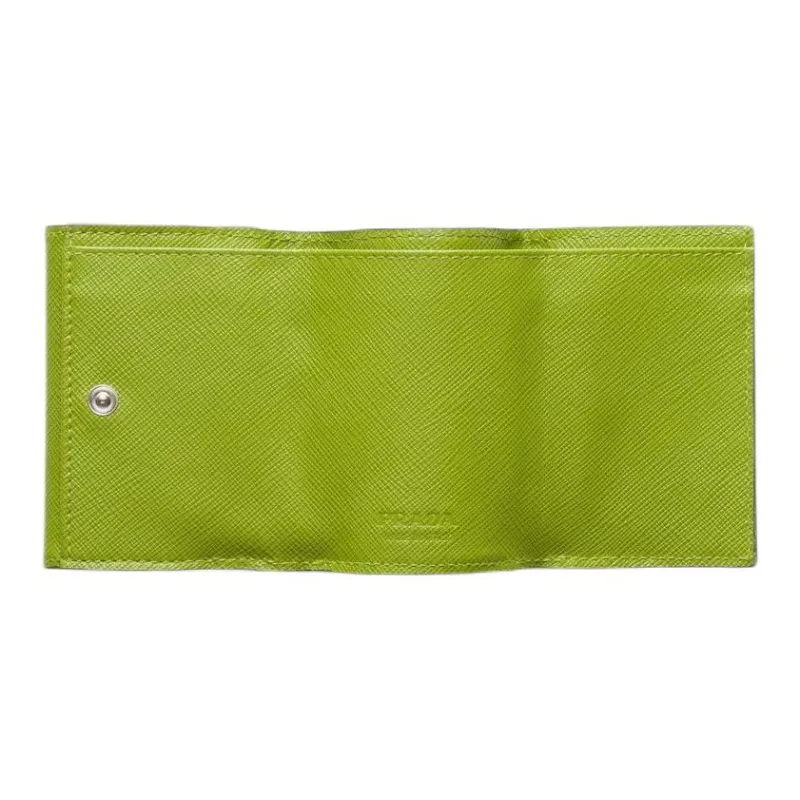 PRADA Saffiano Leather Wallet Men's Light Green-2