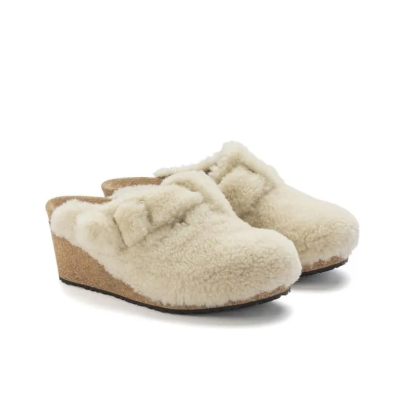 Birkenstock Odor Resistant Abrasion Resistant Wrap toe Slippers Women's Beige-3