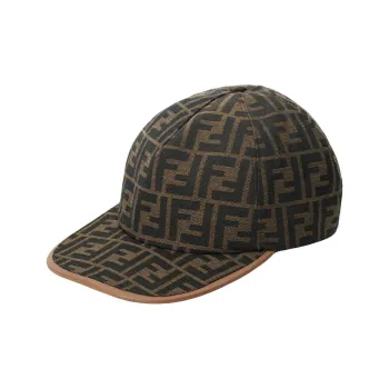 FENDI Jacquard Ff Fabric Baseball Cap