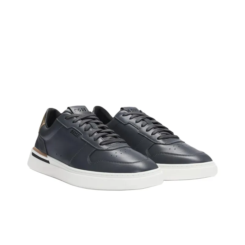 HUGO BOSS Low-Top Skateboard Shoes Men's Dark Gray-2