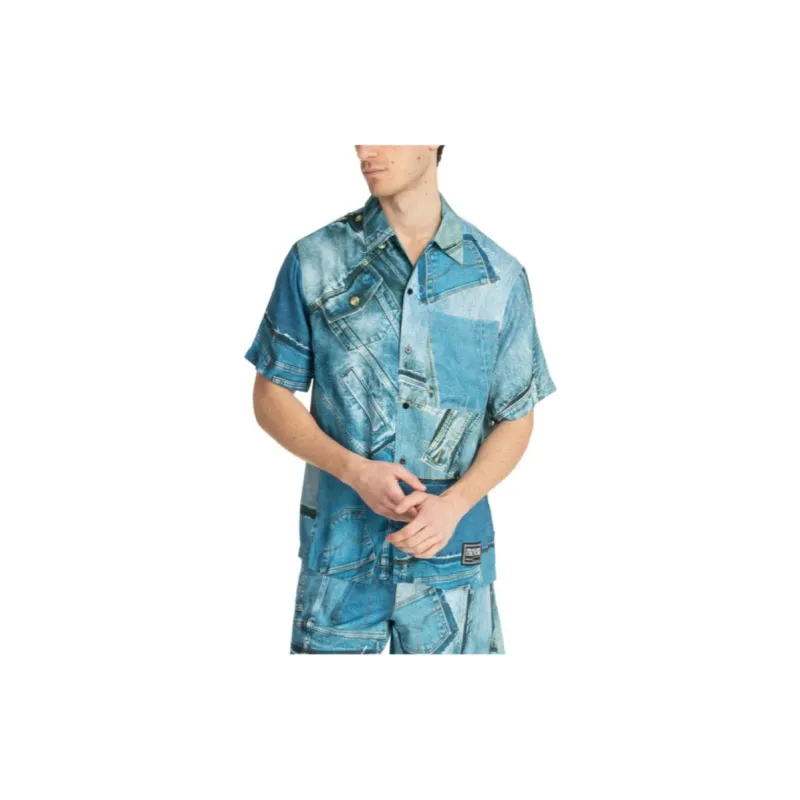 VERSACE JEANS COUTURE Shirt Men's Blue-1