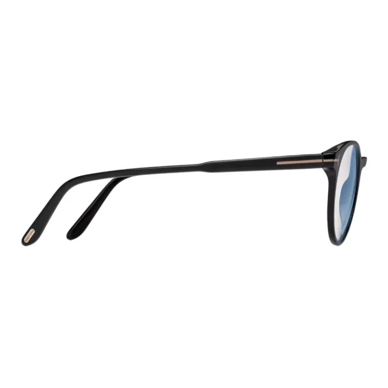 TOM FORD Plate Frame Round Eyeglass Frames Unisex Black-2