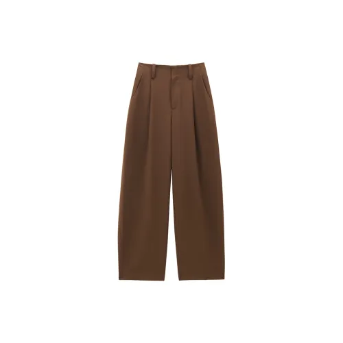 PEACEBIRD Casual Pants Women's Brown