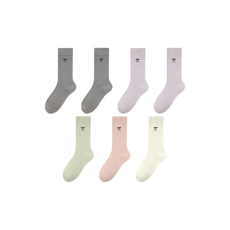 MIIOW Cool One Summer Series Knee High Socks Women's 7 Pack-6