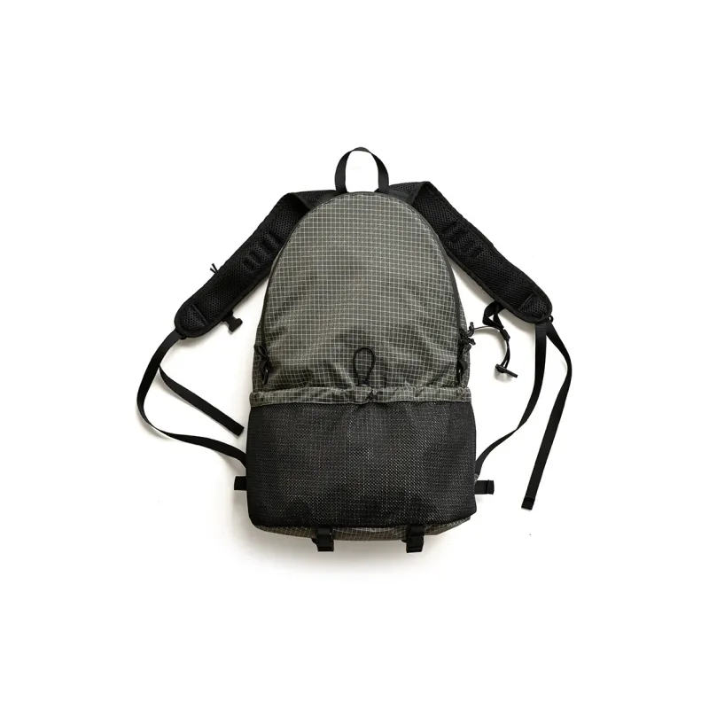 MYBRANDORIGINAL Nylon Backpack Regular Unisex Gray Green Plaid-0