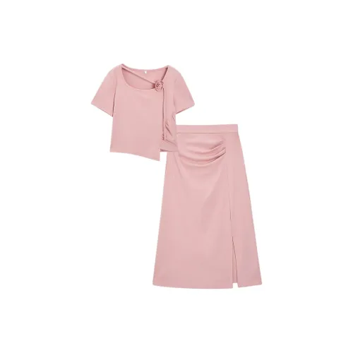 Love to serve Two Piece Skirt Sets Women's