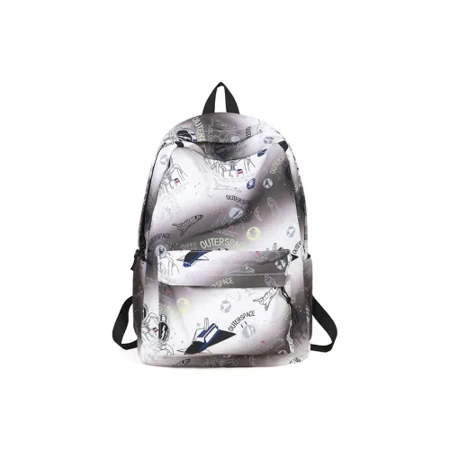Kaka Tree Nylon Backpack Unisex Coffee/Black/Blue/Green
