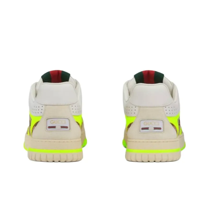 GUCCI Re Web Sneaker 'GG Canvas Beige Fluorescent Yellow'-3