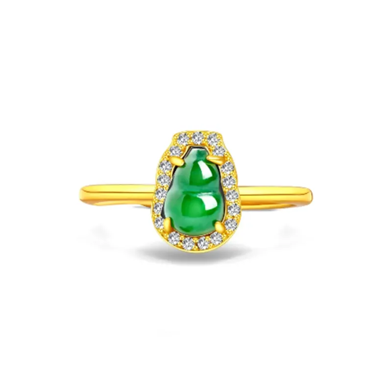 Zheng Baifu Ice Glutinous Jadeite Rings Women's-4