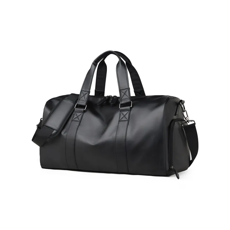 Kaka Tree PU Backpack Travel Bag Handbag Unisex Black-1