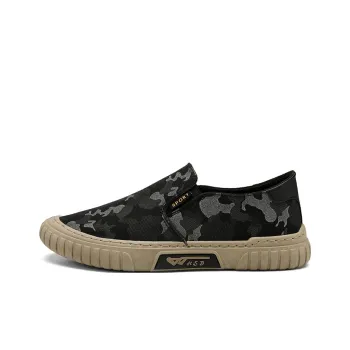 Bull Charm Anti Slip Wear Resistant Low Top Canvas Shoes Men's