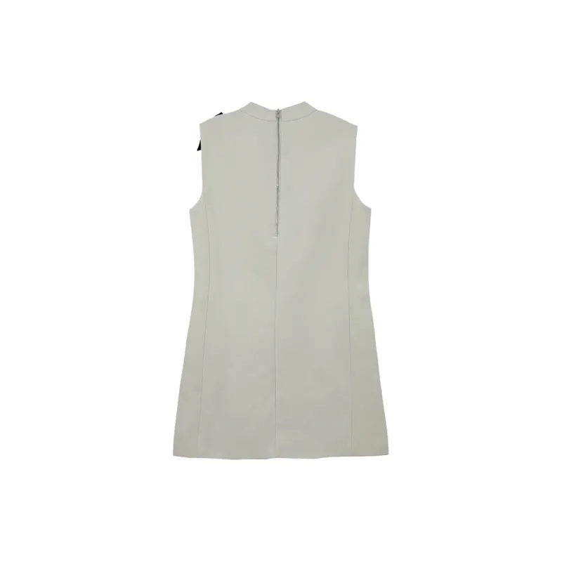 Icicofficial Sleeveless Dress Women's Ecru-1