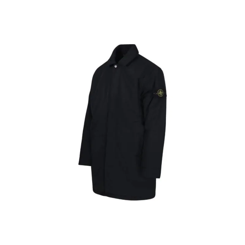 STONE ISLAND Logo Patch Long Jacket-2