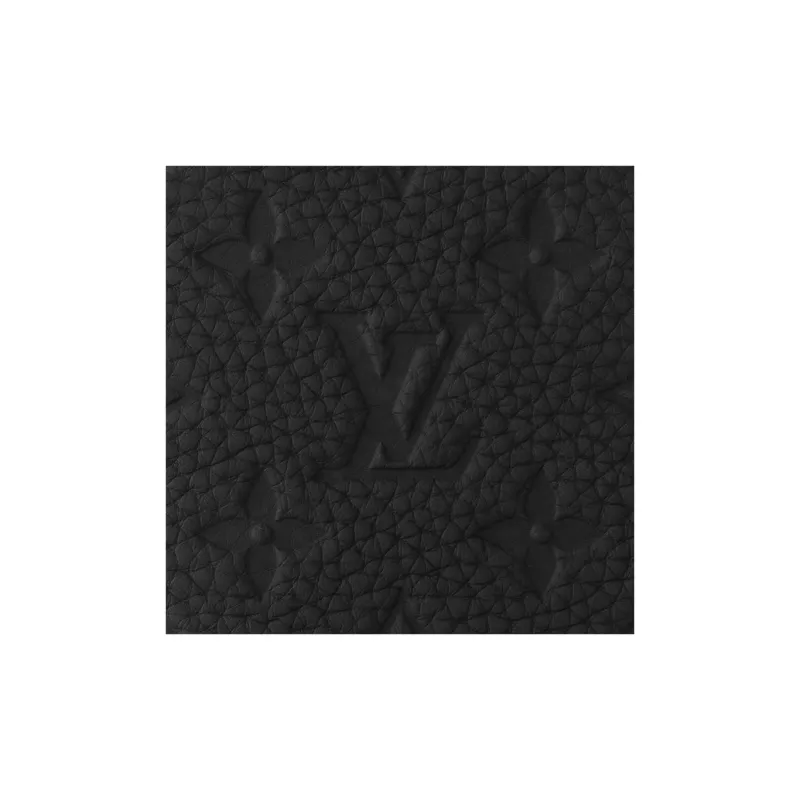 LOUIS VUITTON Zippy Cow Leather Wallet Men's Black-5