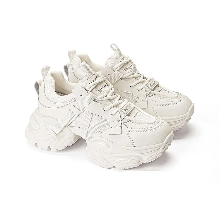HARSON Anti-Slip Wear-Resistant Low-Top Chunky Sneakers Women's-5