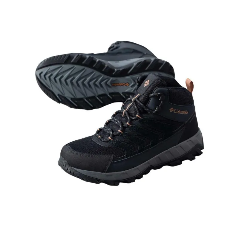 Columbia Sportswear Anti Slip Wear Resistant Mid Top Trekking Shoes Hiking Shoes Men's Black-3