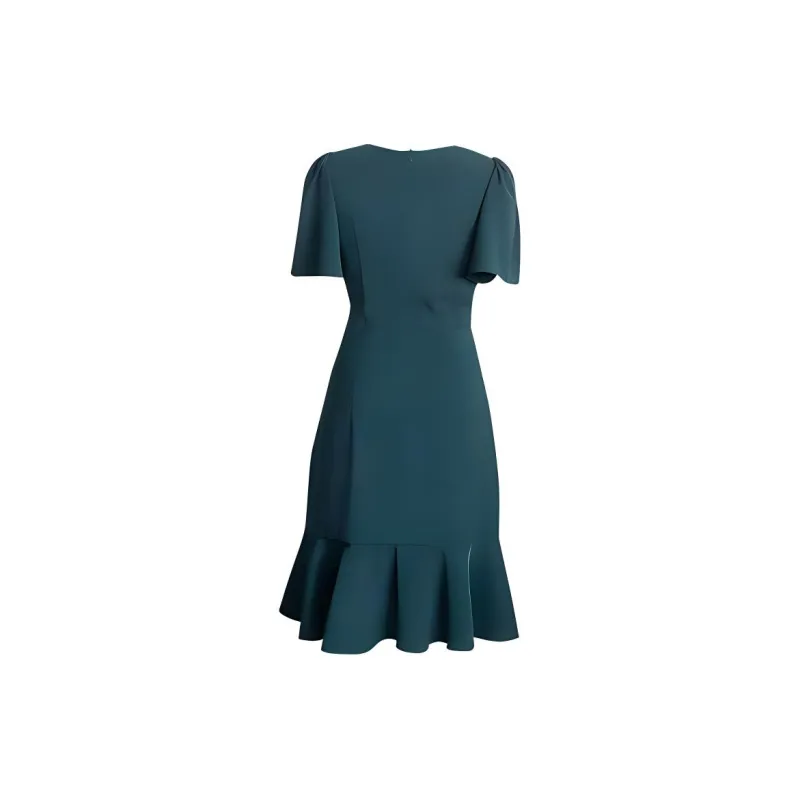 ROEYSHOUSE Short Sleeved Dresses Women's Green-1