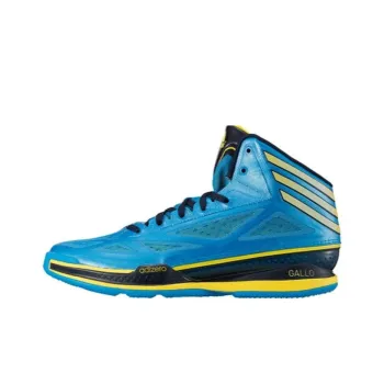 Adidas Non slip Wear resistant Shock Absorption Mid Top Basketball Shoes Men's Blue