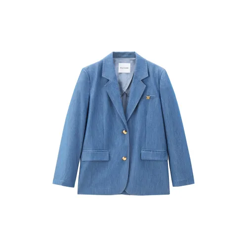 PEACEBIRD Business Suits Women's Blue