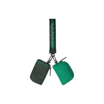 Lululemon Recycled Nylon Coin Purse Regular Women's Legacy Green & Cascadia Green & White