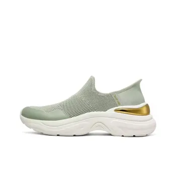 Skechers Slip Ins Anti Slip Wear Resistant Low Top Casual Shoes Women's Green