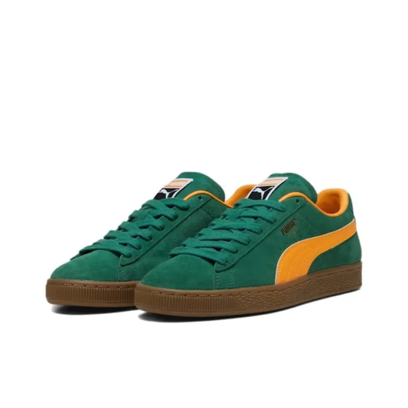 PUMA Suede Non-slip Lightweight Low-Top Skateboard Shoes Unisex Green-2