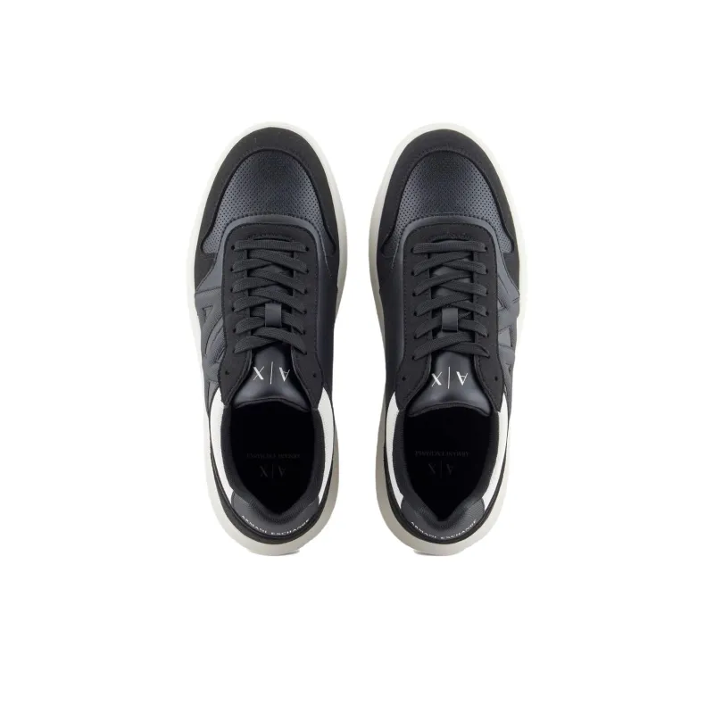 ARMANI EXCHANGEAE Low Top Skateboard Shoes Men's Black-3
