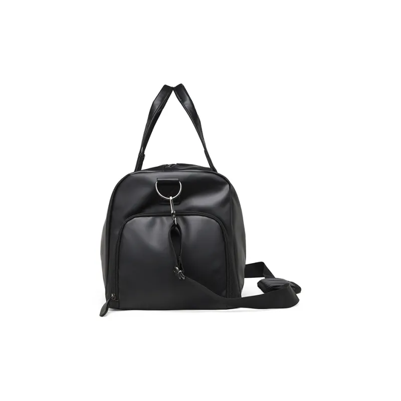 Kaka Tree PU Backpack Travel Bag Handbag Unisex Black-3
