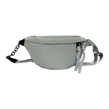 OURFUN Nylon Fabric Waist Bag Chest Bag Regular Unisex Gray/Black/Khaki