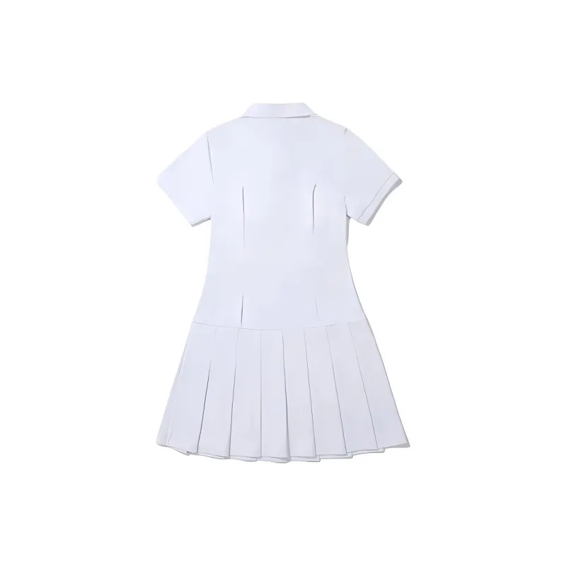 FILA Short Sleeved Dress Women's White-1