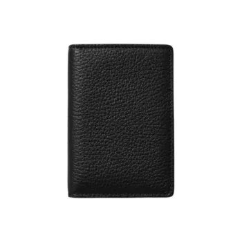 Maison Margiela Deerskin Wallet, Card Holder Unisex Black