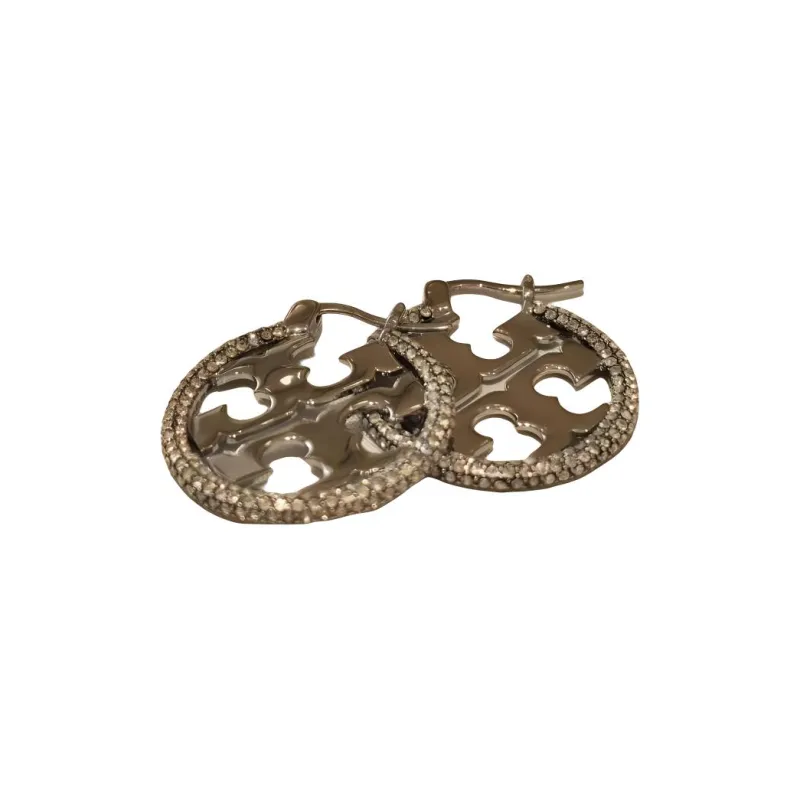 TORY BURCH Logo Round Earrings-1