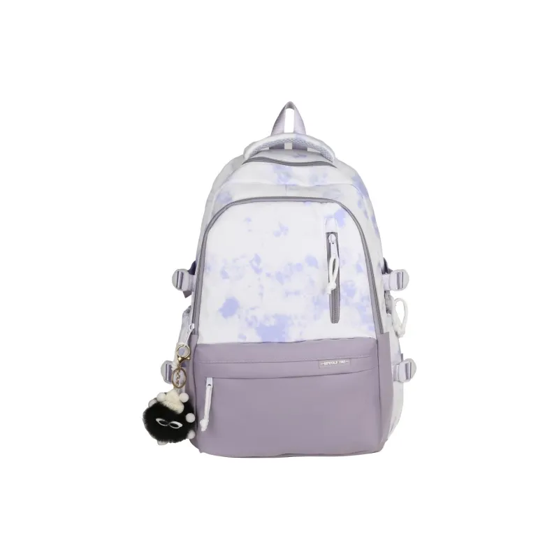 KAKAXI Nylon Backpack Women's Black/Purple/Green/Blue/Pink/Coffee-3