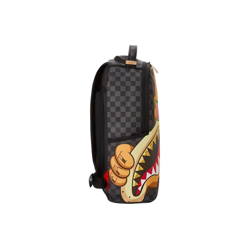 SPRAYGROUND Garfield Collaboration Polyester Handheld Backpack Large Size Unisex Black/Brown-3
