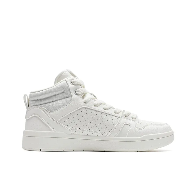 XTEP MAXX LITE Lightweight High Top Skateboard Shoes Men's Sail White-1