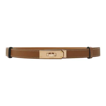 HERMES Kelly Leather Belts Unisex