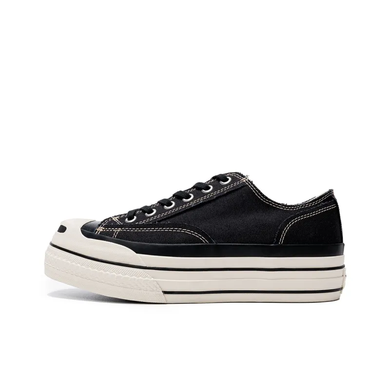 TC Tcmade 016b Low Top Canvas Shoes Unisex Black-0